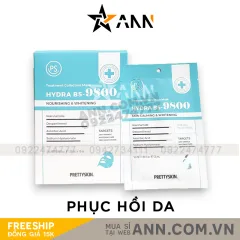Mặt Nạ Prettyskin Hydra B5 Màu Xanh Nhạt Phục Hồi Da Hộp 10miếng