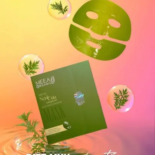 Mặt Nạ Thạch Collagen Meea Organic Màu Xanh Ngãi Cứu Mugwort Mask