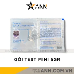 Mẫu Test Kem Face Nám Nhân Sâm Đen Dakami Black Ginseng Ban Ngày Mini 5gr