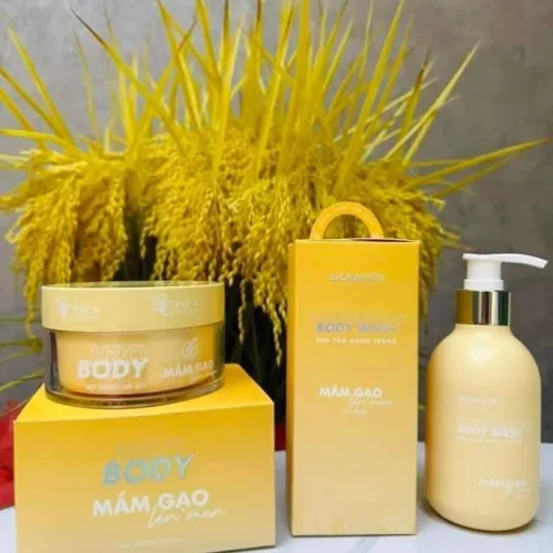 Mê mệt với chất kem Body Mầm Gạo thấm nhanh không nhờn rít