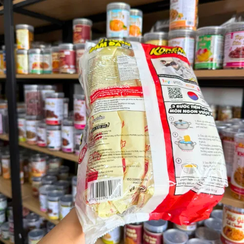 Mì Cay Koreno Jumbo Vị Bò - Vị Kim Chi - Mì Cay Hàn Quốc Túi 1kg (10 Gói x 100g)