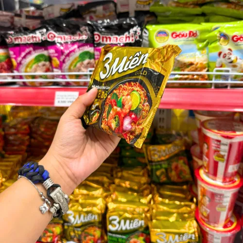 Mì Gói 3 MIỀN GOLD Bắc Bộ Tôm Sú Chua Cay 75g