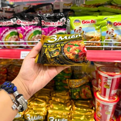 Mì Gói 3 MIỀN GOLD Bắc Bộ Tôm Sú Chua Cay 75g