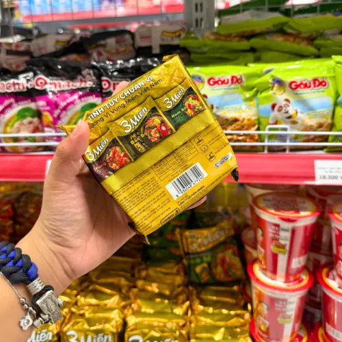Mì Gói 3 MIỀN GOLD Bắc Bộ Tôm Sú Chua Cay 75g