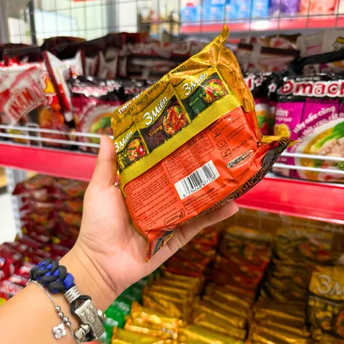 Mì Gói 3 MIỀN GOLD Trung Bộ Tôm Sú Chua Cay 75g