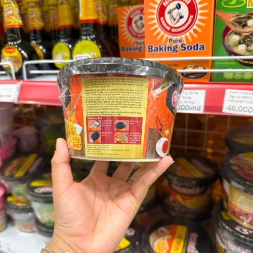 Mì Trộn Xốt Tôm Phô Mai Trứng Muối OMACHI Dạng Tô 105g