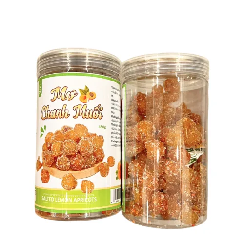 Mơ Sấy Chanh Muối Thơm Ngon 450g Hộp Pet
