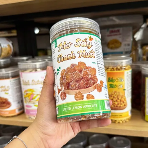 Mơ Sấy Chanh Muối Thơm Ngon 450g Hộp Pet