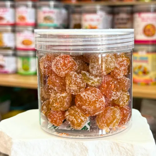 Mơ Sấy Chanh Muối Mini 300g - Hộp Pet