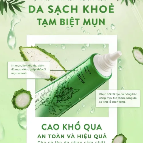 Một sản phẩm trị mụn lành tính hiệu quả cao đứng top hiện nay cao khổ qua trị mụn Soherbs