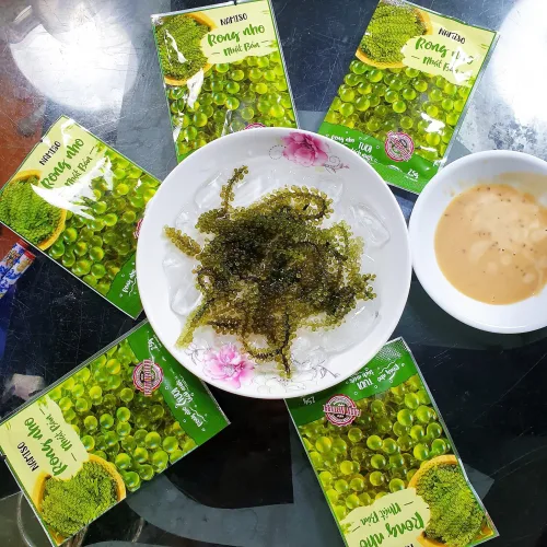 Mùa này ăn gì cũng chán – chỉ ăn Rong nho Namiso là không chán 🤤🤤🤤