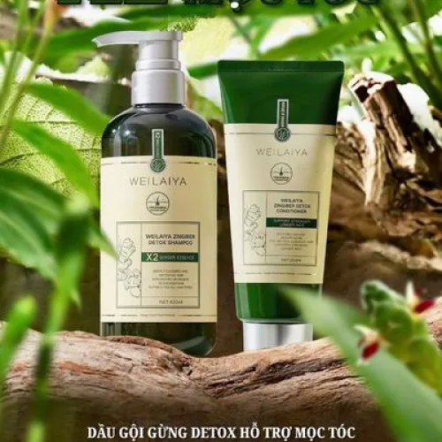 Mùa này gội dầu gừng bao phê ạ Phiên bản mới Gừng Weilaiya Luxury X2 mọc tóc