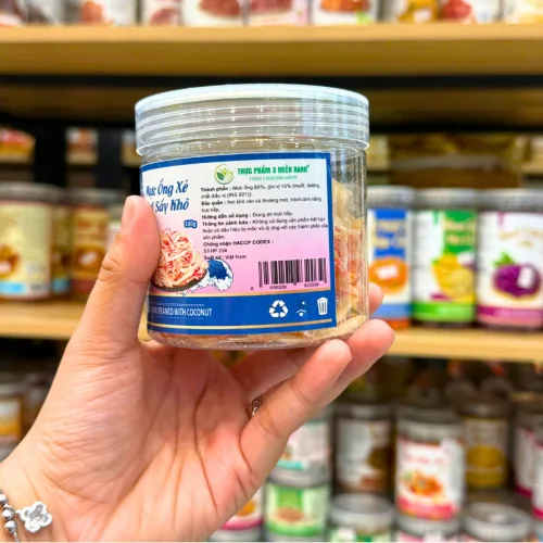 Mực Ống Xé Sợi Sấy Khô (Mực Dừa) Mini 100g - Hộp Pet