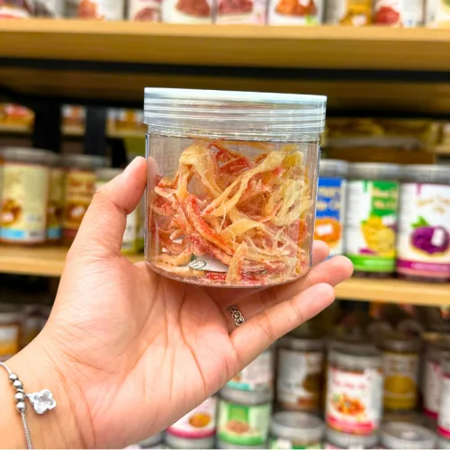 Mực Ống Xé Sợi Sấy Khô (Mực Dừa) Mini 100g - Hộp Pet