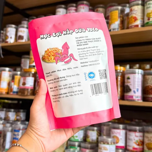 Mực Ống Xé Sợi Sấy Khô Thương Hiệu Yolo - Gói 100g