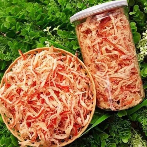 Mực ống Xé Sợi Sấy Khô 300g Hộp