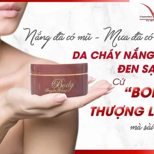 Nắng đã có mũ - mưa đã có ô - da cháy nắng, đen sạm cứ kem body thượng lưu mà xài