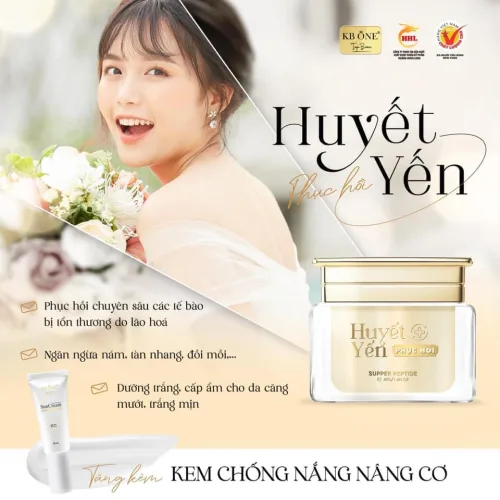 Nâng Niu Và Chăm Sóc Da Với Kem Dưỡng Huyết Yến Phục Hồi KB One