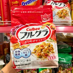 Ngũ Cốc Trái Cây CALBEE Nhật Bản Gói 750g - Bịch Đỏ