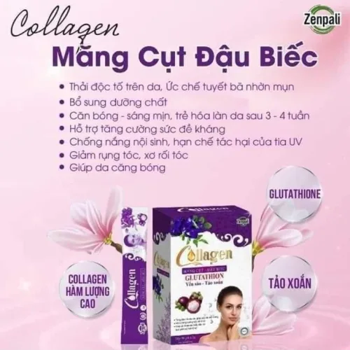 Nhất dáng thì nhì da thứ 3 là ngọt nướ Collagen hoa đậu biếc măng cụt