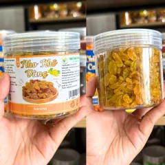 Nho Khô Nho Vàng Mini Thơm Ngon 250g - Hộp Pet