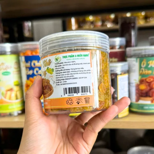 Nho Khô Nho Vàng Mini Thơm Ngon 250g - Hộp Pet