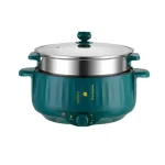 Nồi Lẩu Điện Thông Minh - Bếp Điện Công Suất Lớn 1000W - Tặng Kèm Giá Hấp Inox 34x17cm