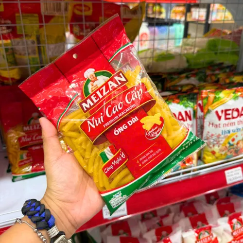 Nui Cao Cấp Meizan Ống Dài - Nui Meizan Màu Vàng 400g