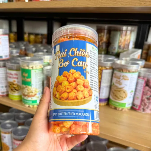 Nui Chiên Bơ Cay Thơm Ngon 300g - Hộp Pet