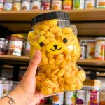Nui Vàng Chiên Tỏi Ớt Đậm Vị 330g - Hũ Gấu Lớn