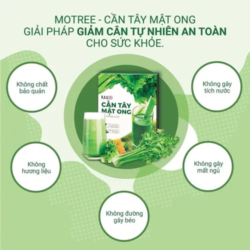 Nước cần tây mật ong Motree – thức uống diệu kỳ giúp bạn lấy lại vóc dáng mơ ước