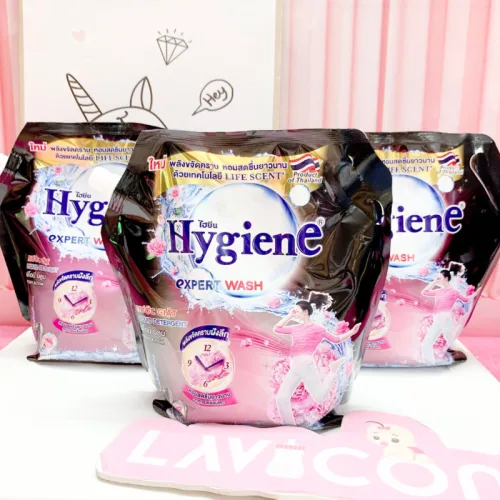 Nước Giặt Hygiene Hương Hoa - Nước Giặt Quần Áo Đậm Đặc 1800ml