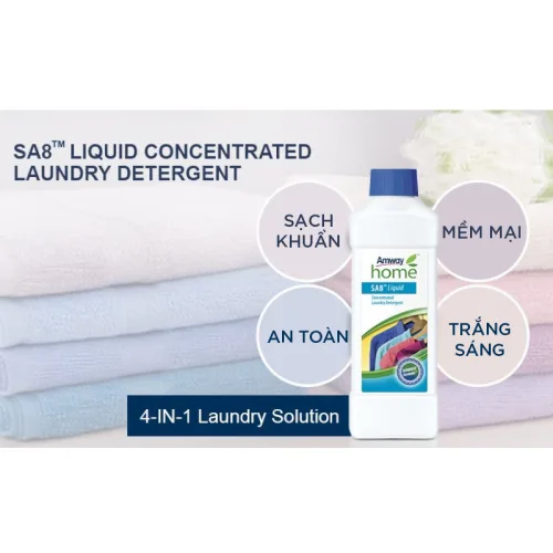 Nước Giặt Xả Đậm Đặc Amway Home SA8 Dung Tích 1 Lít Chính Hãng