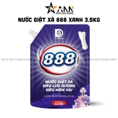 Nước Giặt Xả Cao Cấp 888 D-Shining Hương Nước Hoa 3,2kg - Túi Màu Tím