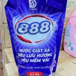 Nước Giặt Xả Cao Cấp 888 D-Shining Hương Nước Hoa 3,2kg - Túi Màu Tím