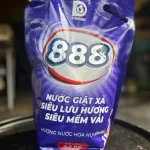 Nước Giặt Xả Cao Cấp 888 D-Shining Hương Nước Hoa 3,2kg - Túi Màu Tím