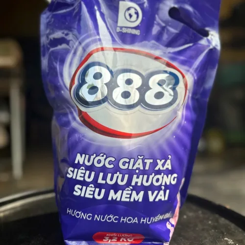 Nước Giặt Xả Cao Cấp 888 D-Shining Hương Nước Hoa 3,2kg - Túi Màu Tím
