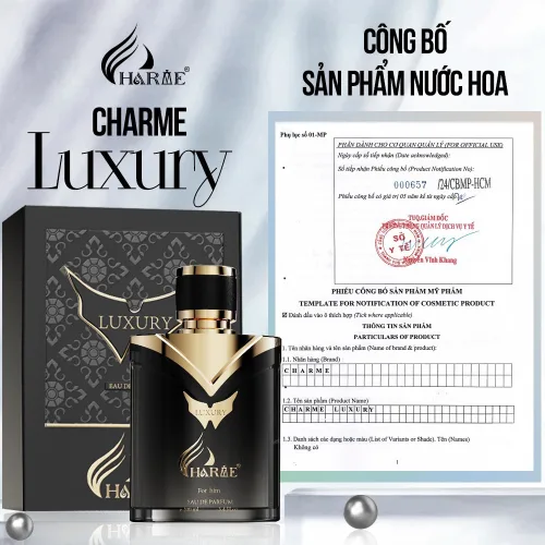 Nước Hoa Charme Luxury Mùi Nam Phiên Bản Mới 100ml