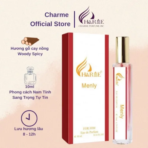 Nước Hoa Charme Menly Mùi Nam Mini 10ml