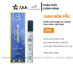 Nước Hoa Dubai Hv Luxury D & G Kings 12ml Mùi Nam Cao Cấp - Hương Thơm Nam Tính Cuốn Hút