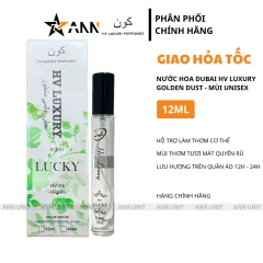 Nước Hoa Dubai Hv Luxury Lucky 12ml Mùi Unisex Cao Cấp - Hương Thơm Tươi Mát Quyến Rũ