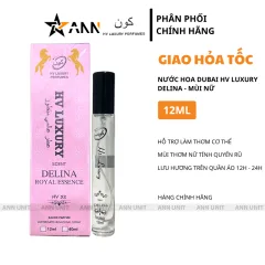 Nước Hoa Dubai Hv LuxuryDelina Royal Essence 12ml Mùi Nữ Cao Cấp - Hương Thơm Nữ Tính Quyến Rũ