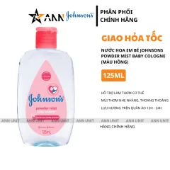 Nước Hoa Em Bé Johnsons Powder Mist Baby Cologne Màu Hồng 125ml Hương Thơm Nhẹ Nhàng Thoang Thoảng