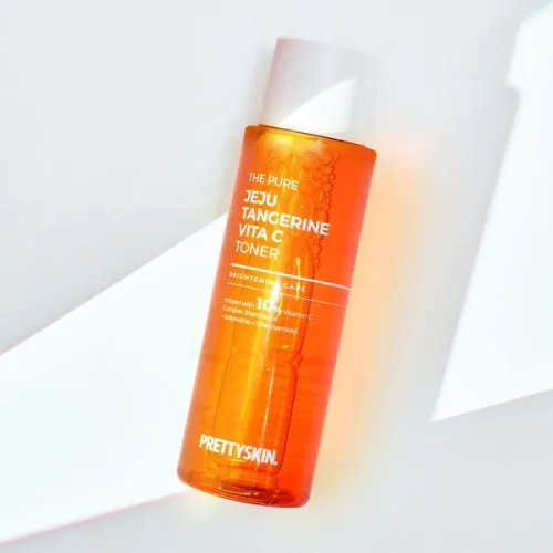 Nước Hoa Hồng Prettyskin The Pure Jeju Tangerine Vita C Toner 250ml