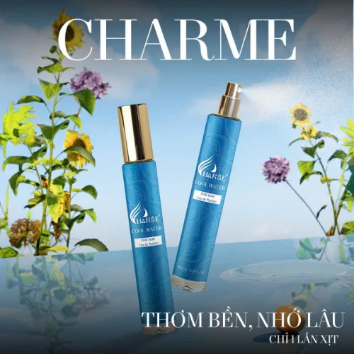 Nước Hoa Nam Charme Cool Water 10ml Mùi Thơm Phong Độ Tươi Mát