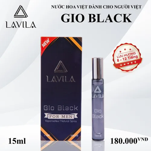 Nước Hoa Nam Lavila Gio Black Mini 15ml