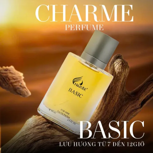 Nước Hoa Nam - Nước Hoa Charme Basic 50ml - Hương Thơm Tươi Mát Lịch Lãm