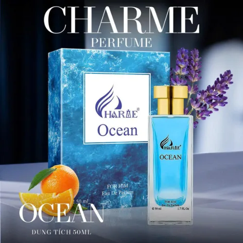 Nước Hoa Nam - Nước Hoa Charme Ocean 50ml - Hương Thơm Tươi Mát Mạnh Mẽ