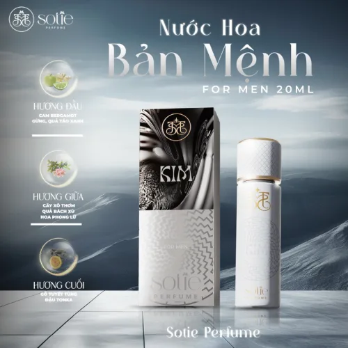 Nước Hoa Nam Phong Thủy Mệnh Kim Sotie Perfume 20ml - Mùi Thơm Cuốn Hút Hấp Dẫn