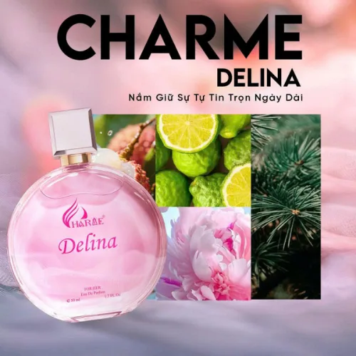 Nước Hoa Nữ Charme Delina 50ml - Hương Thơm Nữ Tính Tươi Mát